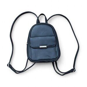 vintage leather mini backpack <333